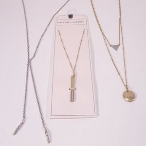 Nordstrom Melrose and Market Necklace Trio NWT Fan set Value 100